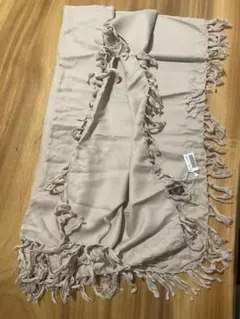 ウールシルク混合フリンジストール