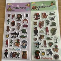 大人気！AIモンスター　ぷっくりシール2枚セット①