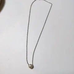 パール ネックレス シルバーチェーン