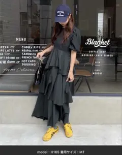 ランダムヘムティアードワンピース