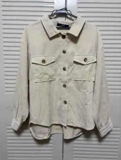 AS KNOW AS PINKY / 大人可愛い コーデュロイ風シャツ