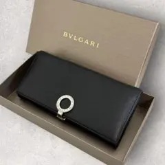 〈極美品〉 BVLGARI ブルガリ 財布 長財布 二つ折り ビーゼロワン 美品✨BVLGARI ブルガリ長財布二つ折りビーゼロワンブラック