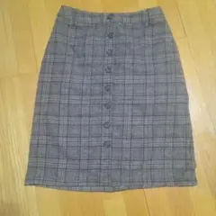 大きいサイズ3L　茶系　チェック柄 スカート