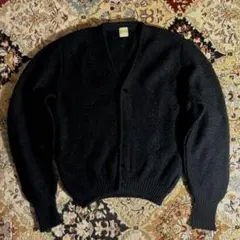 ブラック 50s 60s 黒モヘア カーディガン ビンテージ ウール 高騰が続くビンテージの黒モヘアニットを 高コスパで忠実に再現