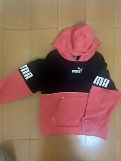 PUMA プーマ パーカー 130cm ピンク ブラック