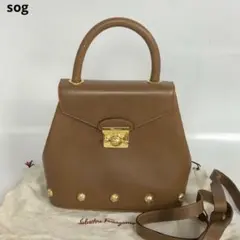 Salvatore Ferragamo フェラガモ レザー 2way ハンド