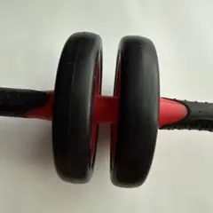 腹筋ローラー ダブルホイール 赤黒