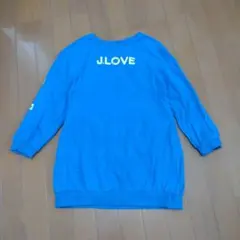 JENNI LOVE ロンT 青 140㎝ ポケット2つ付き