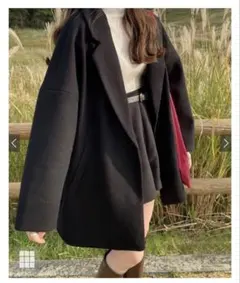 GRL ルーズテーラードコート[ze585] ブラック