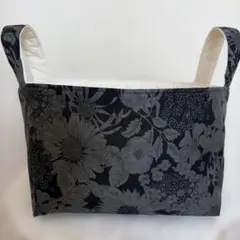ハンドメイド　ファブリックバスケット