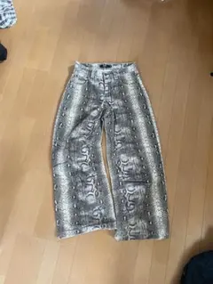 JADED LONDON ヘビ柄 ワイドレッグパンツ W26 snake - メルカリ