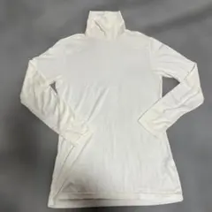 HEATTECH ホワイト 長袖 タートルネック L