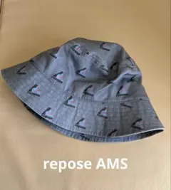 REPOSE AMS ロゴプリント バケットハット