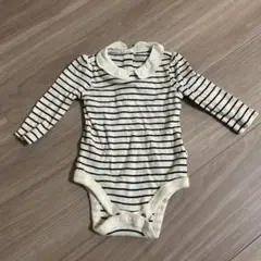 GAP ストライプ 襟付きロンパース 6ヶ月用《G》