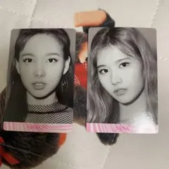 NAYEON & SANA モノクロタレントカード2枚セット