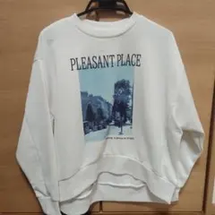 裏毛コクーンプリントプルオーバー