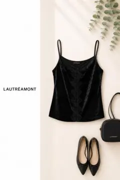 LAUTREAMONT キャミソール ブラック レース インナー ロートレアモンのサムネイル