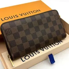 【美品】ルイヴィトン ダミエ エベヌ ジッピーウォレット 長財布