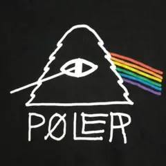 美品　POLER　ポーラー　ピンクフロイド　狂気　パロディ　Tシャツ 黒　Mのサムネイル