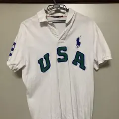 【極美品】ラルフローレン ポロシャツ USA Mサイズ