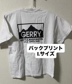 GERRY ジェリー Tシャツ L 白 バックプリント ワンポイント アウトドアのサムネイル