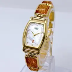 稼動品☆琥珀 腕時計 日本製 エカテリーナ宮殿 稼動品☆琥珀 腕時計 日本製 エカテリーナ宮殿 - メルカリ