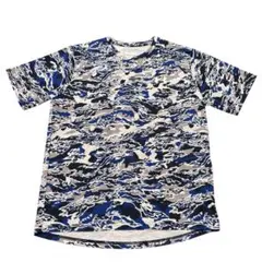 UNDER ARMOUR 迷彩柄 Tシャツ ブルー LGサイズ(Lサイズ)