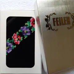 FEILER フェイラー タオルハンカチ アネモネ柄 シュ二ール織り 大判サイズ