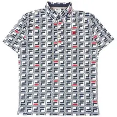 FILA GOLF フィラゴルフ　半袖 ボタンダウン ポロシャツ BDシャツ Lのサムネイル