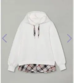 【即完売✨】即完売ブルーレーベルオーバーサイズパーカー白　38サイズのサムネイル