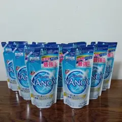 5-171　SUPER NANOX 液体洗剤 350g 9袋セット 詰め替えのサムネイル