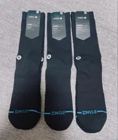 スタンス ソックス 【ブラック：Lサイズ】男女兼用 3足セット即購入OK