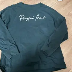 男の子 Tシャツ 長袖 緑 150