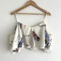 グレースコンチネンタル　スーヴェニールプリントブラウス　キャミソールのみのサムネイル