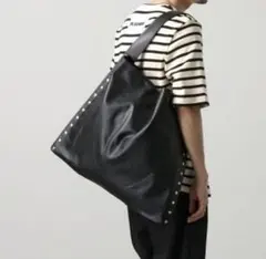 JIL SANDER 黒 レザー ホーボーバッグ　ステッチのサムネイル