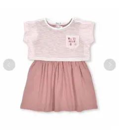 Noeil aime BeBeボーダーＴシャツ&ノースリーブワンピース120