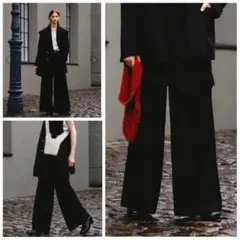 seyto 4 tuck pleats buggy flare pants - メルカリ