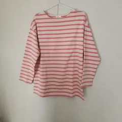 KINGPlanet7様専用ピンクと白のストライプ長袖Tシャツ