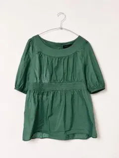 green label relaxing 半袖ブラウス グリーンのサムネイル