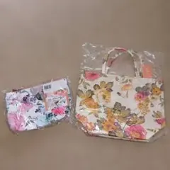 花柄トートバッグ ・ポーチ