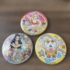 ワンピース 缶バッジ 3点セット ナミ ロビン ベポ