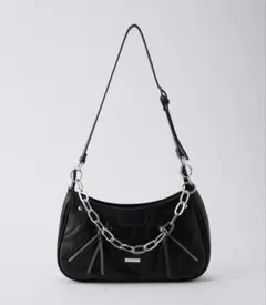 spielio ショルダーバッグ　ブラック　チェーンなし