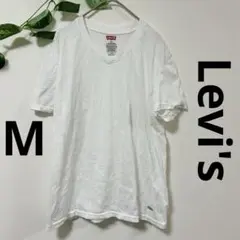 Levi's リーバイス Vネック Tシャツ ホワイト メンズ Mサイズ