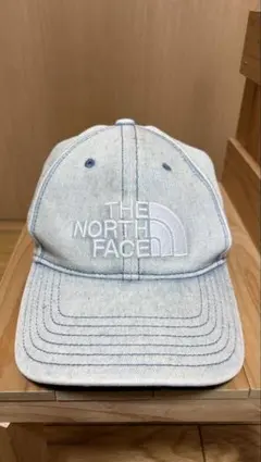 THE NORTH FACE デニムキャップ　ロゴ刺繍