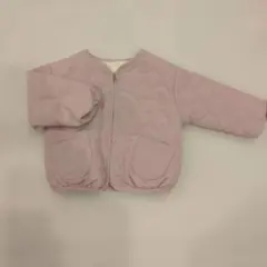 a.v.v くすみピンク キルティングボアジャケット
