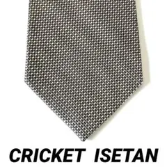 CRICKET　ISETAN　ネクタイ　シルバー　光沢