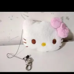 ハローキティ ぬいぐるみキーホルダー 定期入れ パスケース キティちゃんのサムネイル
