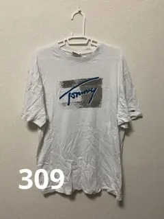 TOMMY JEANS ロゴプリント Tシャツ ホワイト
