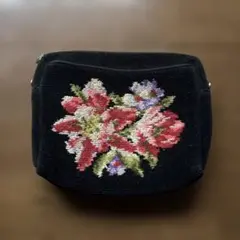 FEILER 花柄刺繍 ポーチ