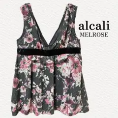 alcali アルカリ　フラワー＆ドット　ノースリーブチュニック　トップスのサムネイル